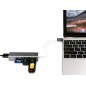 LogiLink USB-C 3-Port Hub with Card Reader Sølv LogiLink USB-C 3-Port Hub with Card Reader Sølv